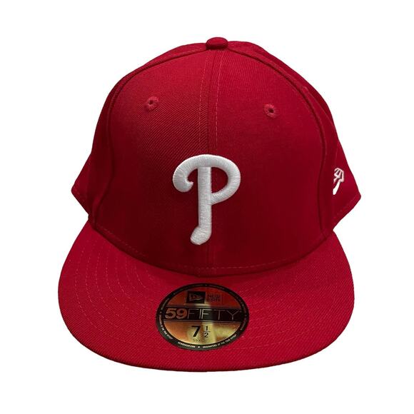 New era Philadelphia Phillies fitted hat 7 1/2 - Picture 1 of 4